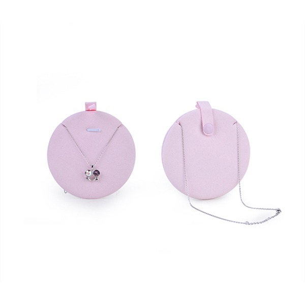 Cute jewelry box round paper pink box jewelry-3