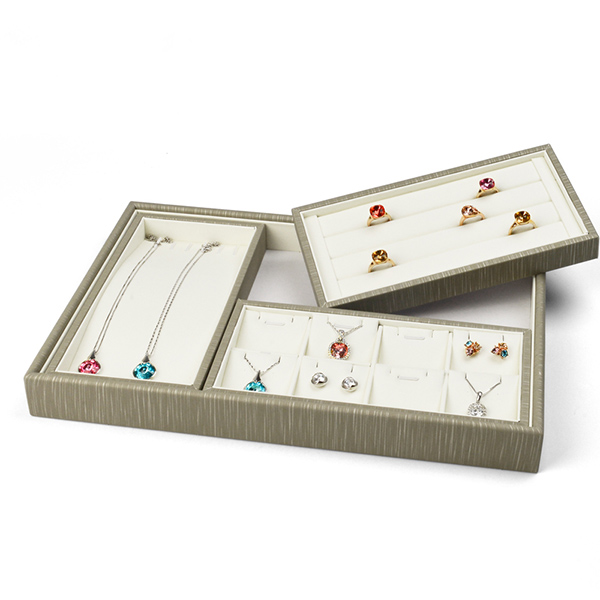 Conjunto de bandejas de joias para organizador de joias para loja de contêineres - 6