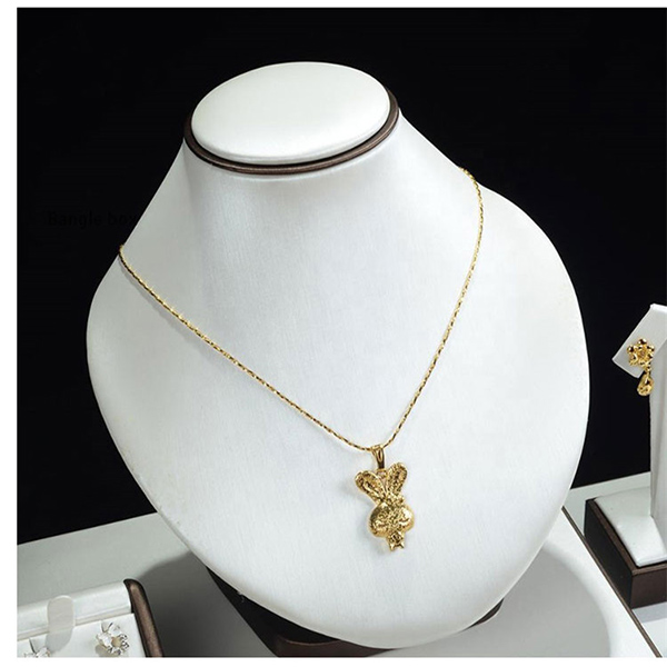 Perhiasan Tampilan Set Perhiasan Ring Kalung Pendant Gelang Ngadeg Anting-6