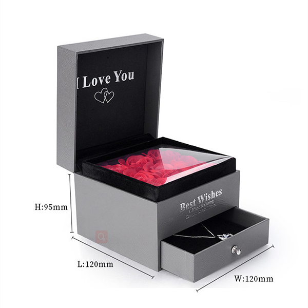 Kothak perhiasan organizer Box Organizer Gift Set Box kanggo Valentine Day-5