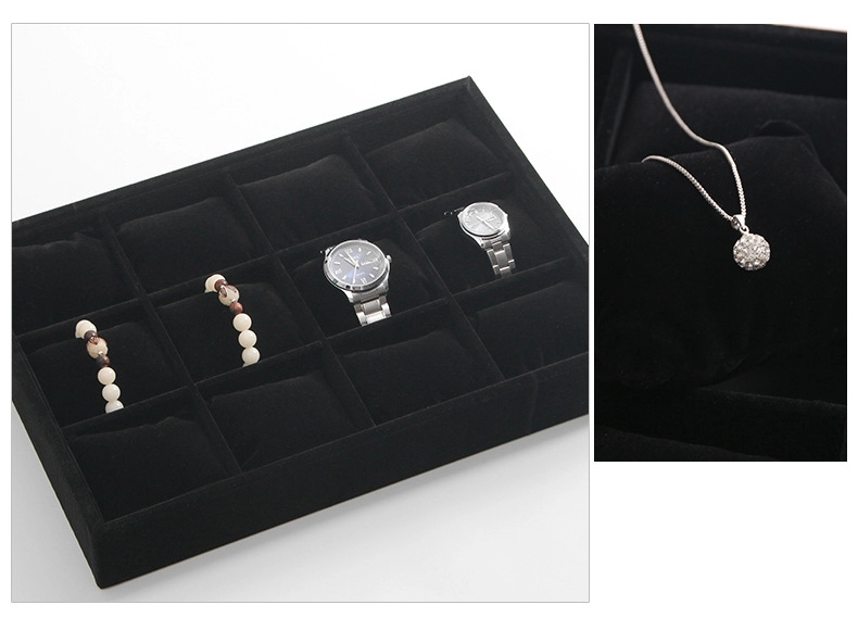 Watch jewelry tray organizer bracelet display 12 Grid pillows