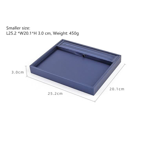 Display tray hege kwaliteit PU gemstone sieraden tray-8