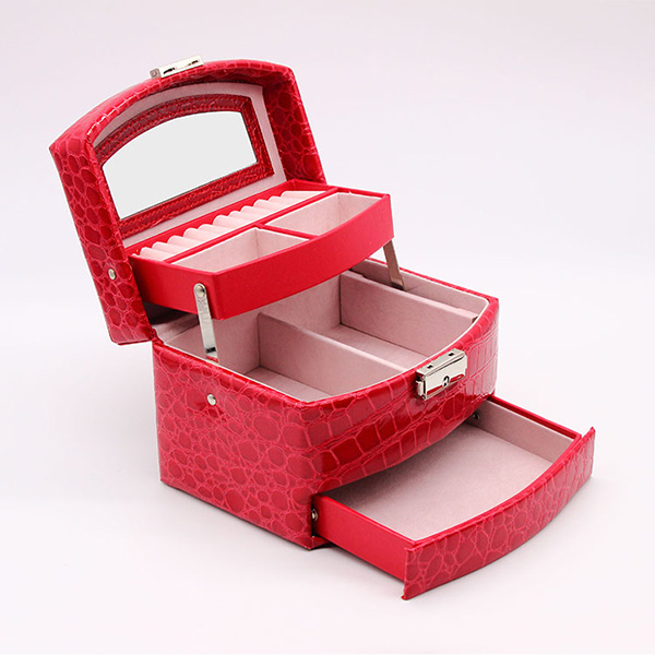 Jewellery box with lock jewelry storage case-4