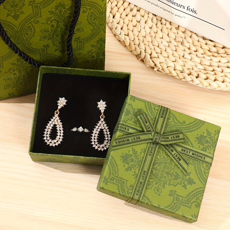 Green Square Jewelry Gift Box