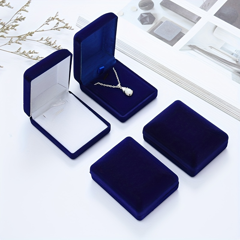 Velvet Necklace Pendant Gift Box 