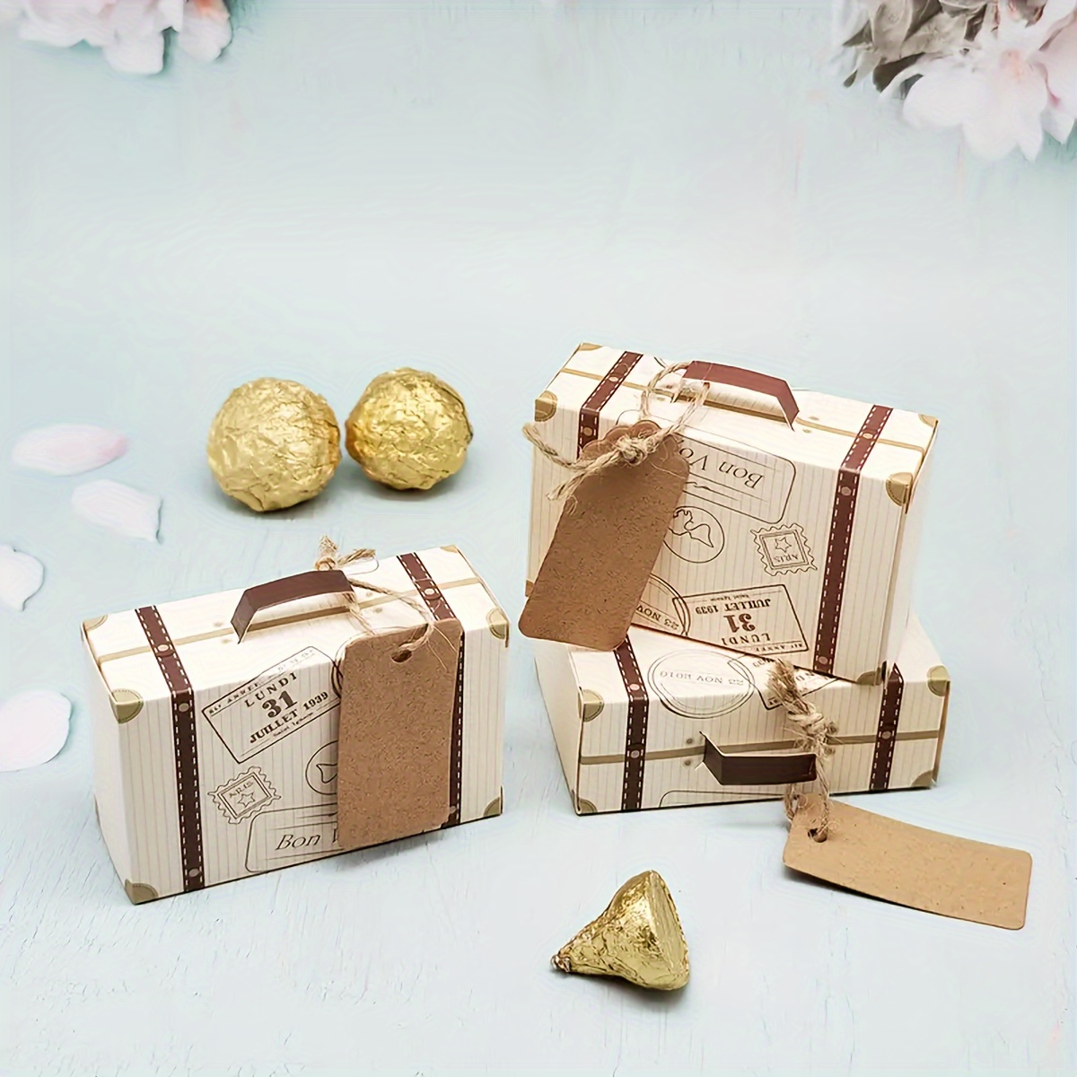 Mini Suitcase Gift Box, Packaging Box, Candy Box
