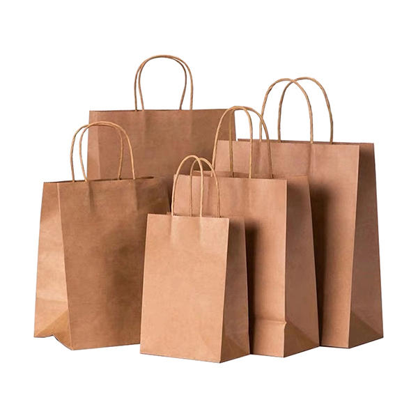 Recycled kraft paper bag shopping bag craft paper-Y